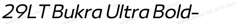 29LT Bukra Ultra Bold字体转换
